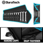DURATECH Flex-Head Ratchet Spanner Set, 12-Piece Combination Wrench Set with 72 Tooth Ratchet Gear, Chrome Vanadium Steel, Metric, 8-19mm-OverDrive Kart Shop