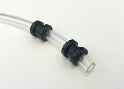 Pair of Black Fuel Pipe Holder / Fasteners