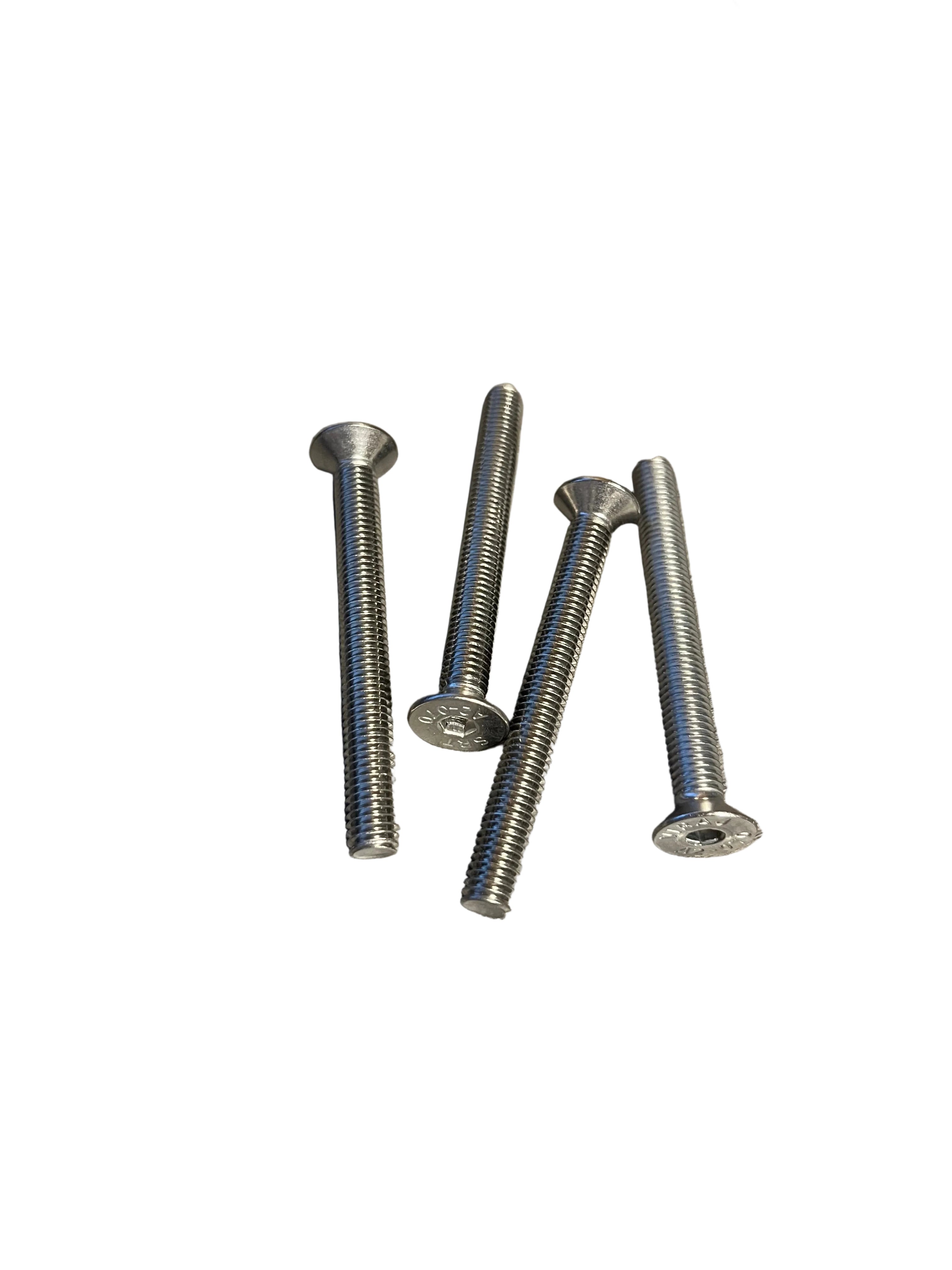 M8 Countersunk 75mm Seat Bolts (set of 4)